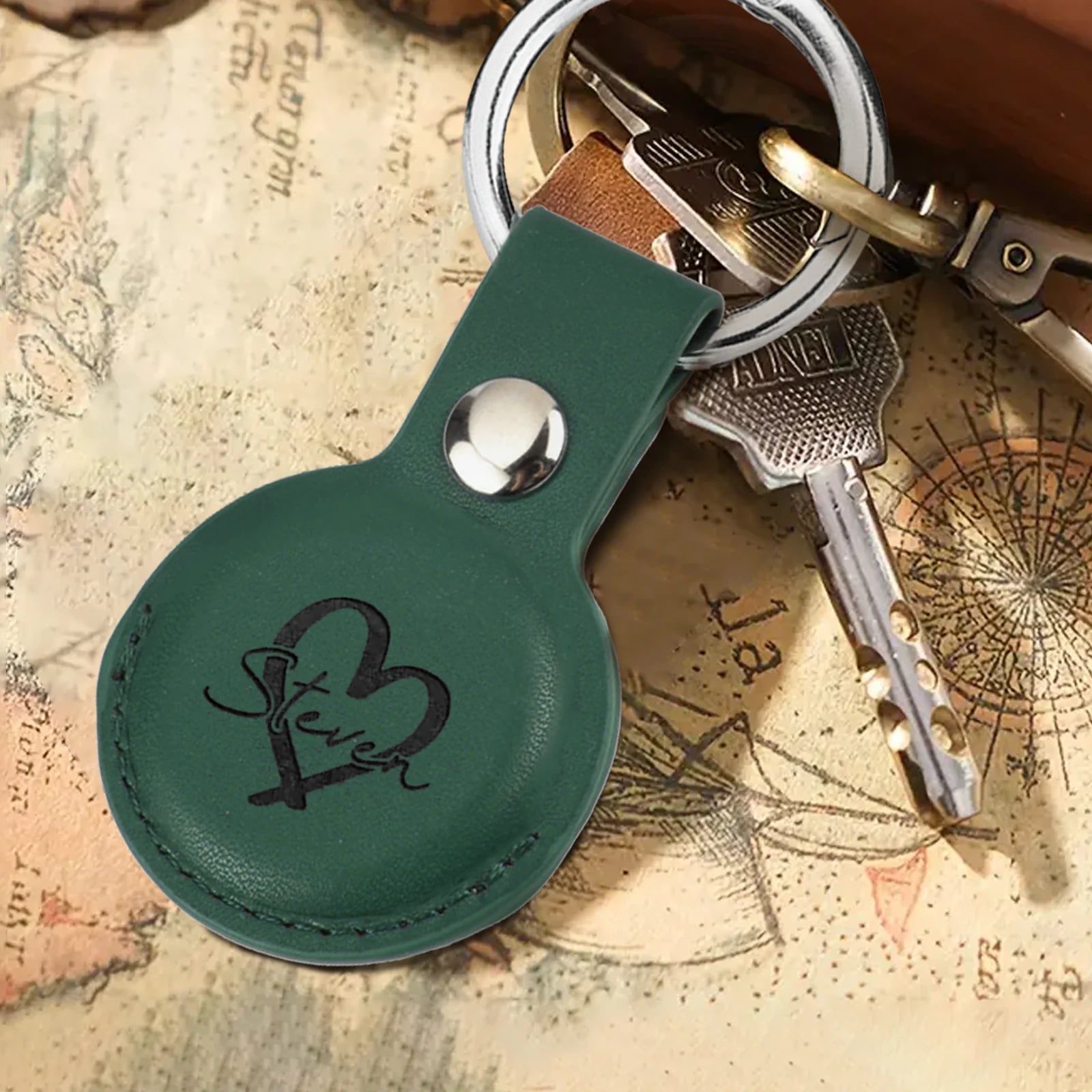 Leather Airtag Holder