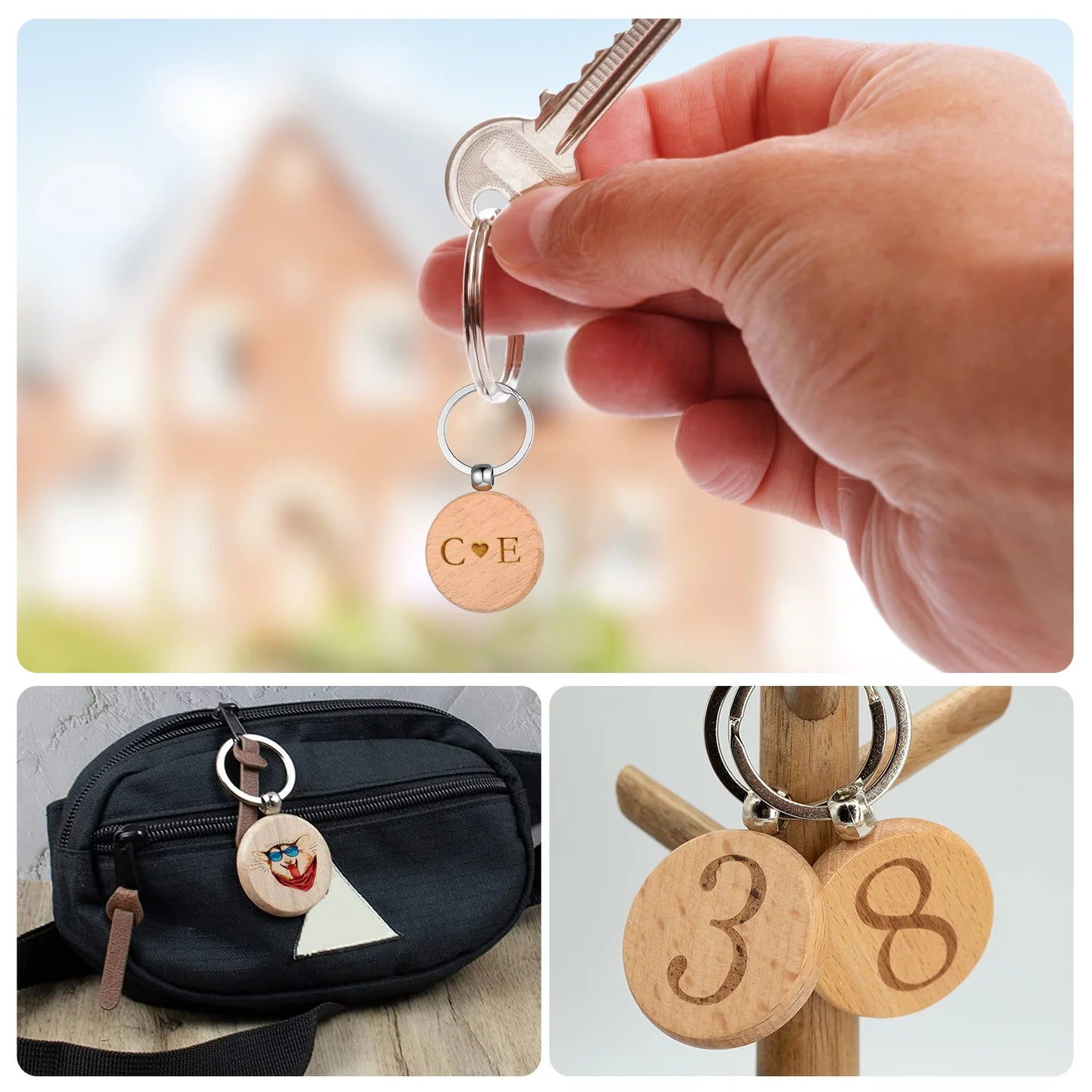 Wooden Keychain