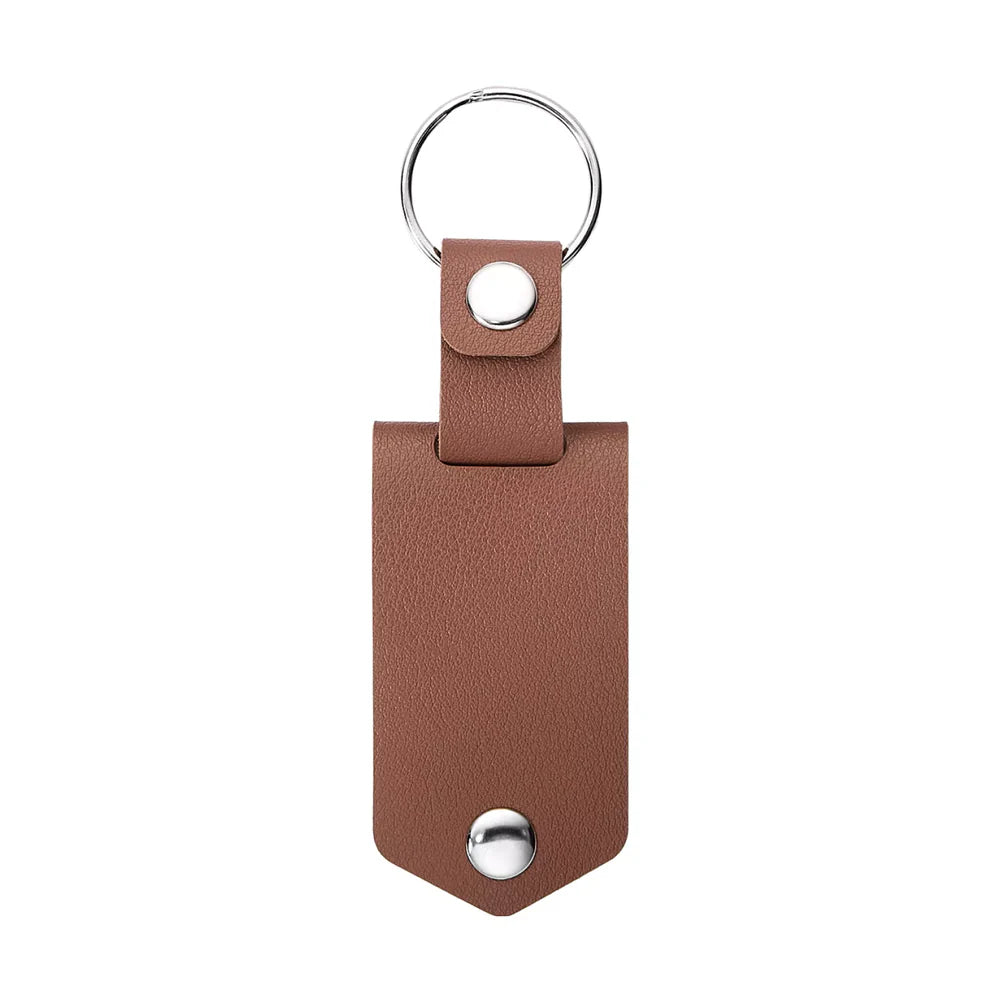 Leather Keychain with Picture Frame